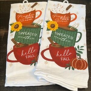🎉HP🎉Fall Kitchen Towels